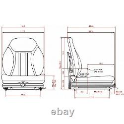 Suspension Seat for Case Skid Steer SV185, SV250, SV300, TR270, TR320, TV380